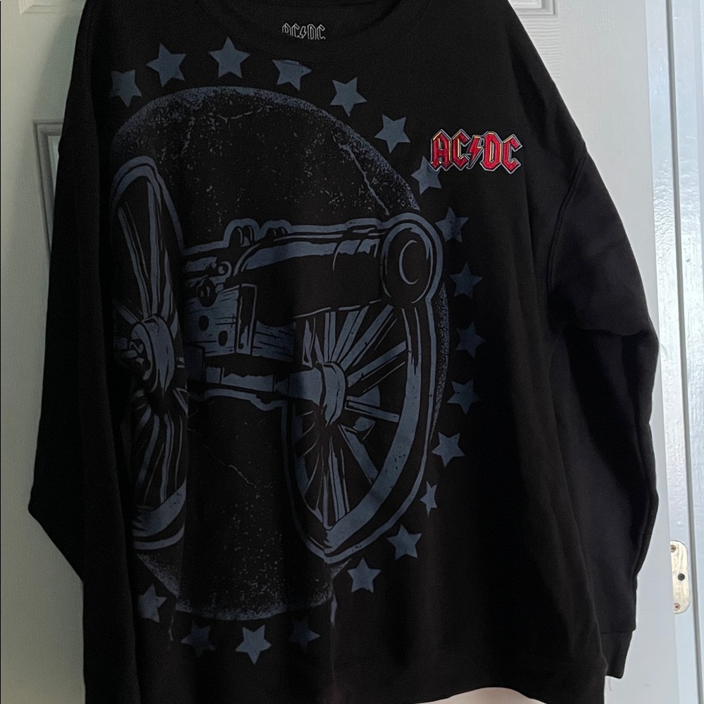 AC/DC BLACK CANNON UNISEX SWEATER 3XL - Picture 3 of 6
